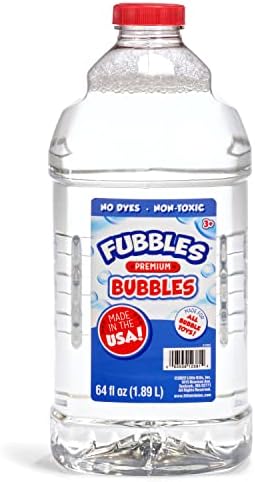 64oz bubble solution refill, made in the USA