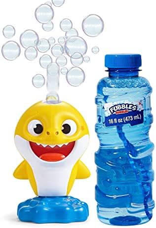Baby Shark no-spill musical bubble machine