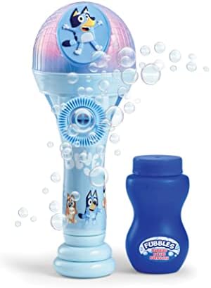 Bluey dance mode bubble machine with toy microphone