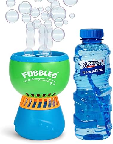 Funfiniti no-spill bubble machine with 36oz solution