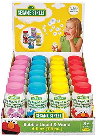 Sesame Street 4oz bubbles and wand party favors, 24 pack