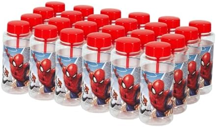 Spider-Man 4oz bubbles and wand party favors, 24 pack