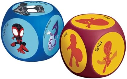 Spidey and Friends dice imagination game